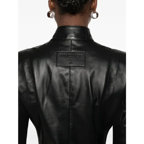 Jackets > Leather Jackets - - Patrizia Pepe - Modalova