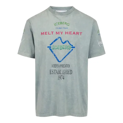 Iceberg - Tops > T-Shirts - Green - Iceberg - Modalova