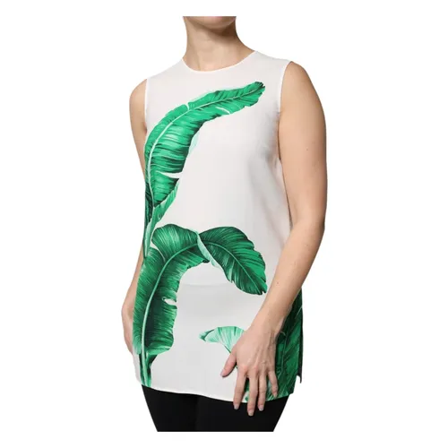 Tops > Sleeveless Tops - - Dolce & Gabbana - Modalova
