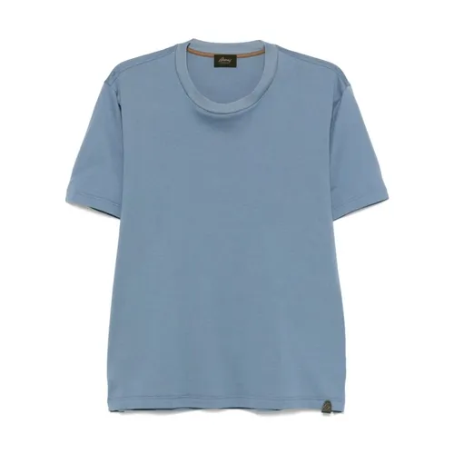Brioni - Tops > T-Shirts - Blue - Brioni - Modalova