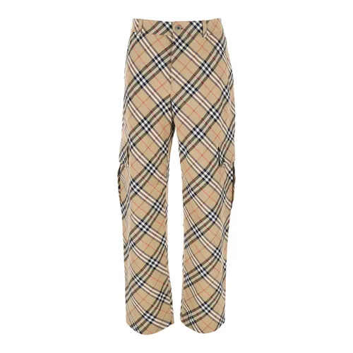 Trousers > Straight Trousers - - Burberry - Modalova