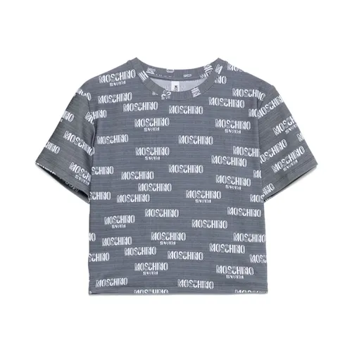 Moschino - Tops > T-Shirts - Gray - Moschino - Modalova