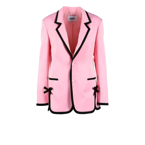 Msgm - Jackets > Blazers - Pink - Msgm - Modalova