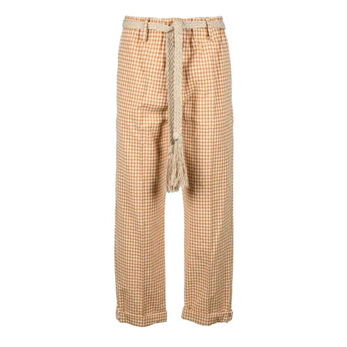Trousers > Straight Trousers - - Alysi - Modalova