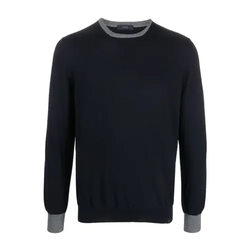 Knitwear > Round-neck Knitwear - - Fay - Modalova