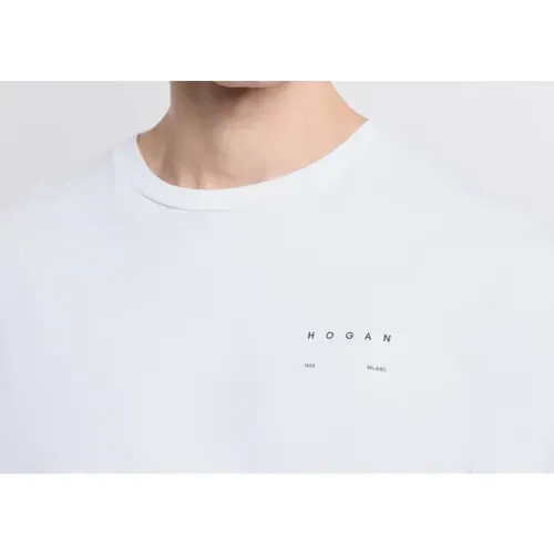 Hogan - Tops > T-Shirts - White - Hogan - Modalova