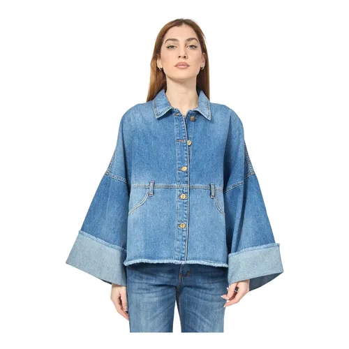 Jackets > Denim Jackets - - Manila Grace - Modalova