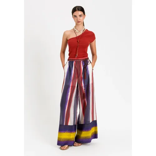 Trousers > Wide Trousers - - Twinset - Modalova