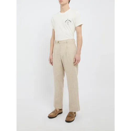 Trousers > Straight Trousers - - Amaránto - Modalova
