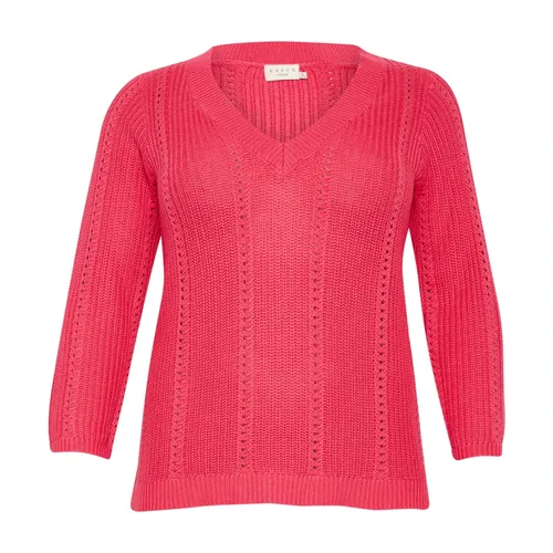 Knitwear > V-neck Knitwear - - Kaffe Curve - Modalova