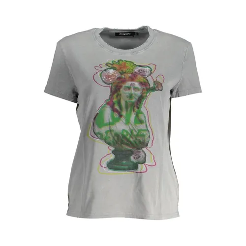 Desigual - Tops > T-Shirts - Gray - Desigual - Modalova