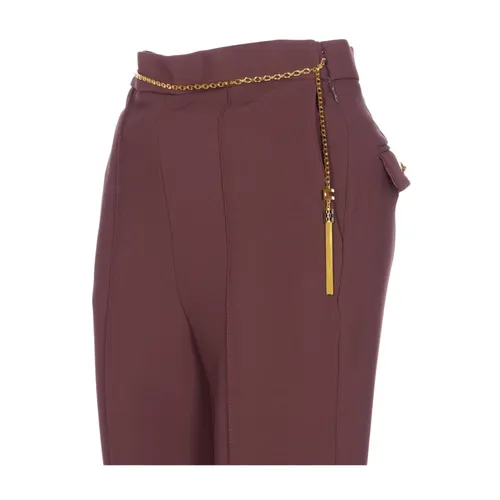 Trousers > Wide Trousers - - Elisabetta Franchi - Modalova