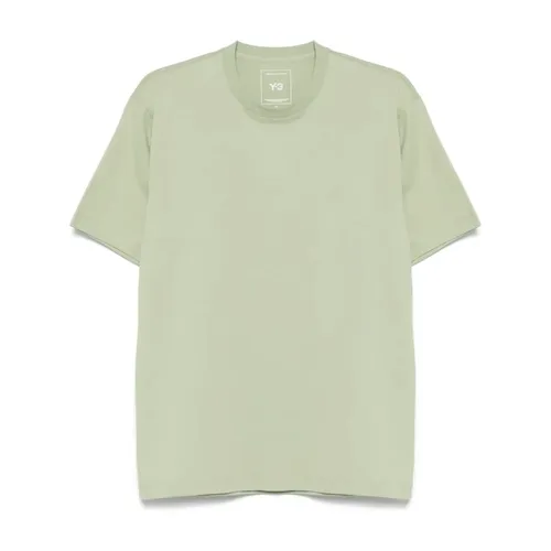 Y-3 - Tops > T-Shirts - Green - Y-3 - Modalova