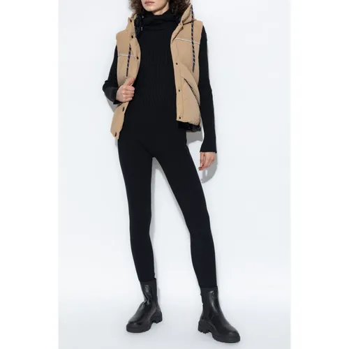 Moncler - Jackets > Vests - Beige - Moncler - Modalova