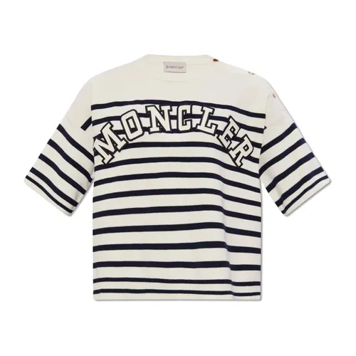 Moncler - Tops > T-Shirts - White - Moncler - Modalova