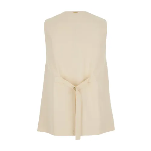Twinset - Jackets > Vests - Beige - Twinset - Modalova