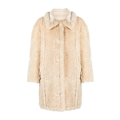 Coats > Single-Breasted Coats - - Stand Studio - Modalova