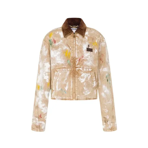 Jackets > Denim Jackets - - Moschino - Modalova