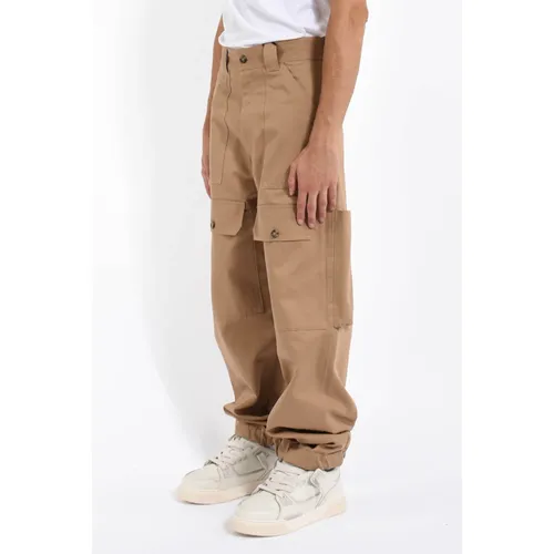 Trousers > Straight Trousers - - Msgm - Modalova