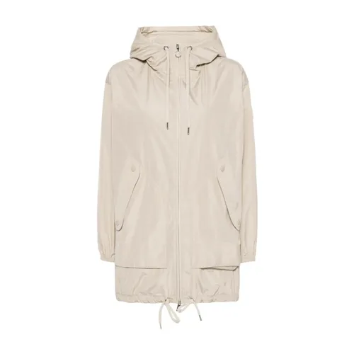 Moncler - Coats > Parkas - Beige - Moncler - Modalova