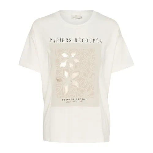 Kaffe - Tops > T-Shirts - White - Kaffe - Modalova