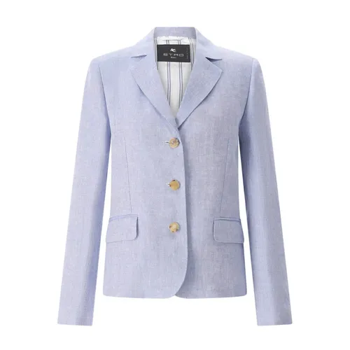 Etro - Jackets > Blazers - Blue - Etro - Modalova