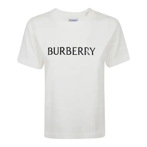 Burberry - Tops > T-Shirts - Gray - Burberry - Modalova