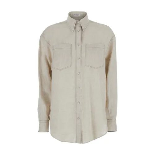 Blouses & Shirts > Shirts - - Brunello Cucinelli - Modalova
