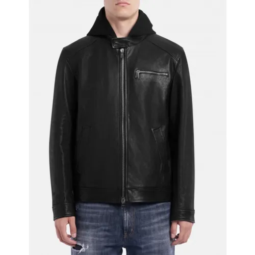 Jackets > Leather Jackets - - Dondup - Modalova