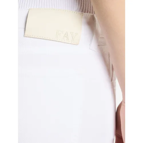 Jeans > Cropped Jeans - - Fay - Modalova
