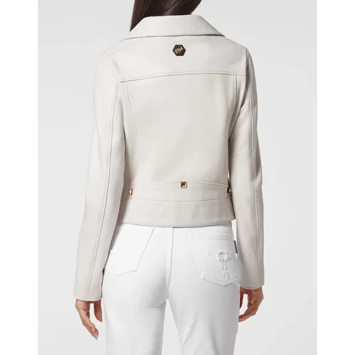 Jackets > Leather Jackets - - Philipp Plein - Modalova