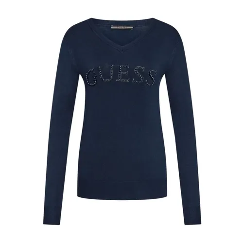 Knitwear > V-neck Knitwear - - Guess - Modalova