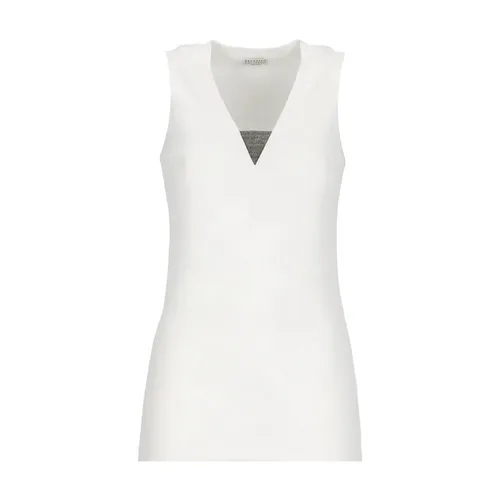 Tops > Sleeveless Tops - - Brunello Cucinelli - Modalova