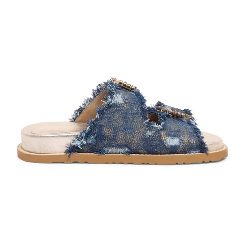Coral - Shoes > Flip Flops & Sliders > Sliders - - Coral Blue - Modalova