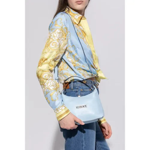 Versace - Bags > Handbags - Blue - Versace - Modalova