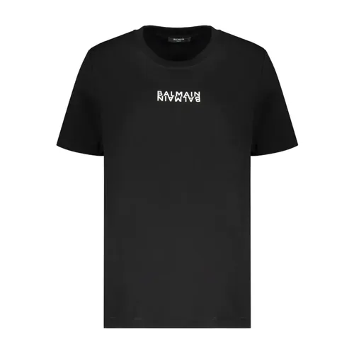 Balmain - Tops > T-Shirts - Black - Balmain - Modalova
