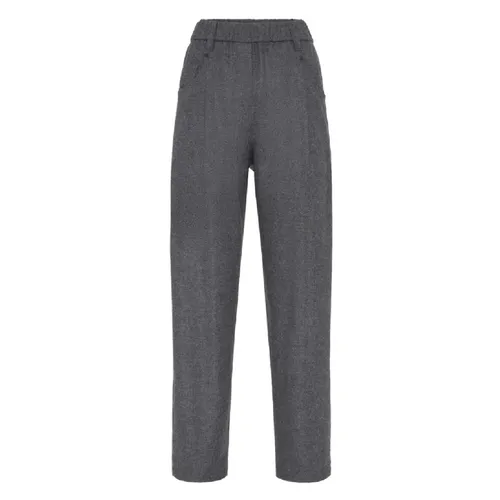 Trousers > Straight Trousers - - Brunello Cucinelli - Modalova