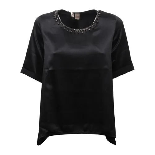 Jijil - Tops > T-Shirts - Black - Jijil - Modalova