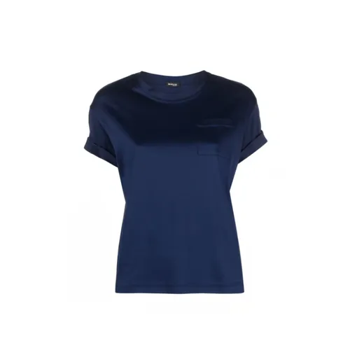 Kiton - Tops > T-Shirts - Blue - Kiton - Modalova