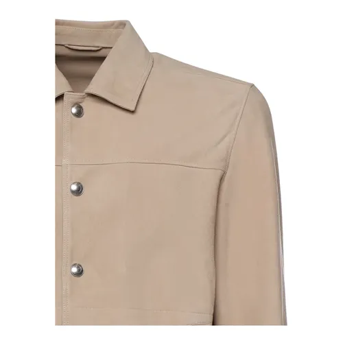 Jackets > Leather Jackets - - Eleventy - Modalova