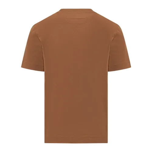 Zegna - Tops > T-Shirts - Brown - Zegna - Modalova