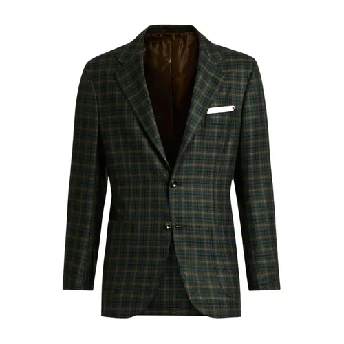 Kiton - Jackets > Blazers - Green - Kiton - Modalova