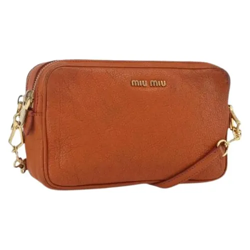 Pre-owned > Pre-owned Bags > Pre-owned Cross Body Bags - - Miu Miu Pre-owned - Modalova