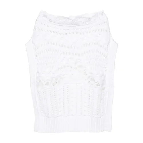 Tops > Sleeveless Tops - - Ermanno Scervino - Modalova