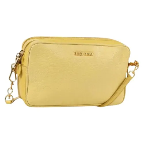 Pre-owned > Pre-owned Bags > Pre-owned Cross Body Bags - - Miu Miu Pre-owned - Modalova