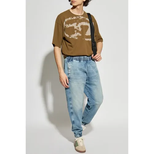 Diesel - Tops > T-Shirts - Green - Diesel - Modalova