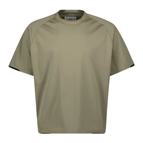 Sacai - Tops > T-Shirts - Green - Sacai - Modalova