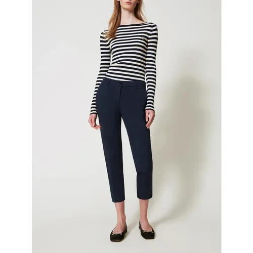 Trousers > Cropped Trousers - - Twinset - Modalova