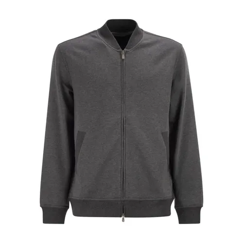 Sweatshirts & Hoodies > Zip-throughs - - Brunello Cucinelli - Modalova