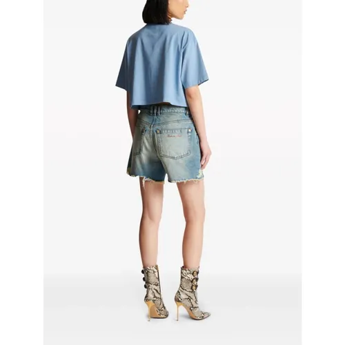 Shorts > Denim Shorts - - Balmain - Modalova